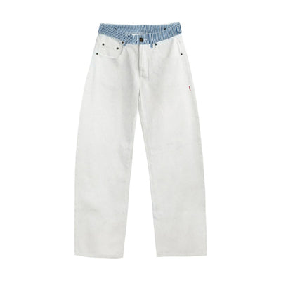 White – flat front
