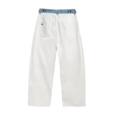 White – flat back